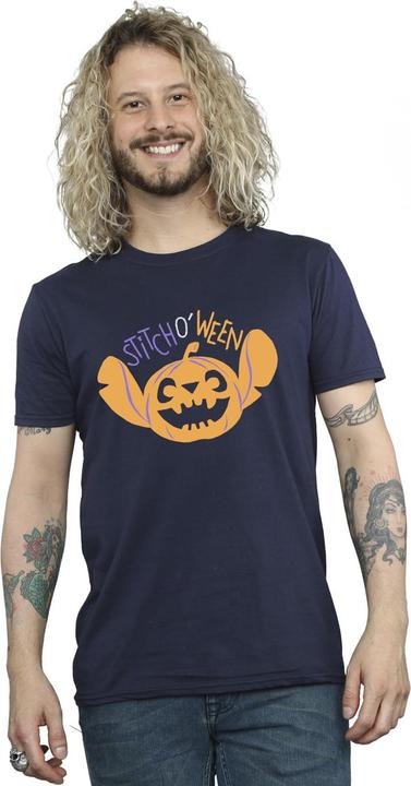 Actual product image Lilo & Stitch Mens Stitch O Ween Cotton T-Shirt (M)