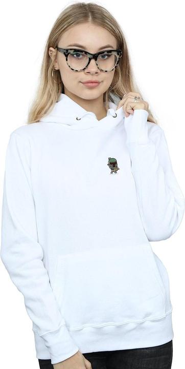 Immagine prodotto Star Wars Boba Fett Chest Print Felpa con Cappuccio Donna (L)