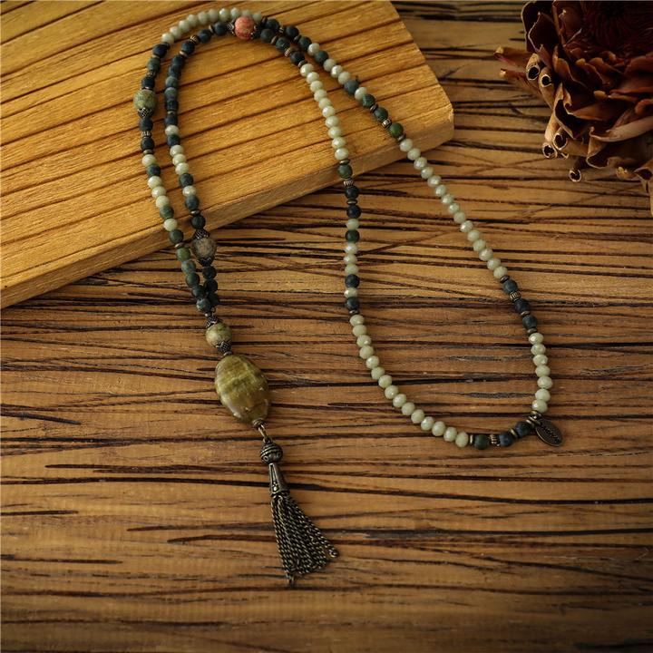 Produktbild Andreani Halskette mit Pendant aus echter afrikanischer Jade (Steine)