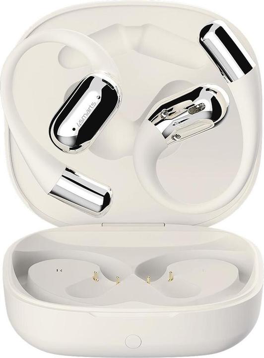 Immagine prodotto 4smarts Open-Ear Bluetooth Kopfhörer SkyBuds AI Screen, Beige (28 h, Senza fili)