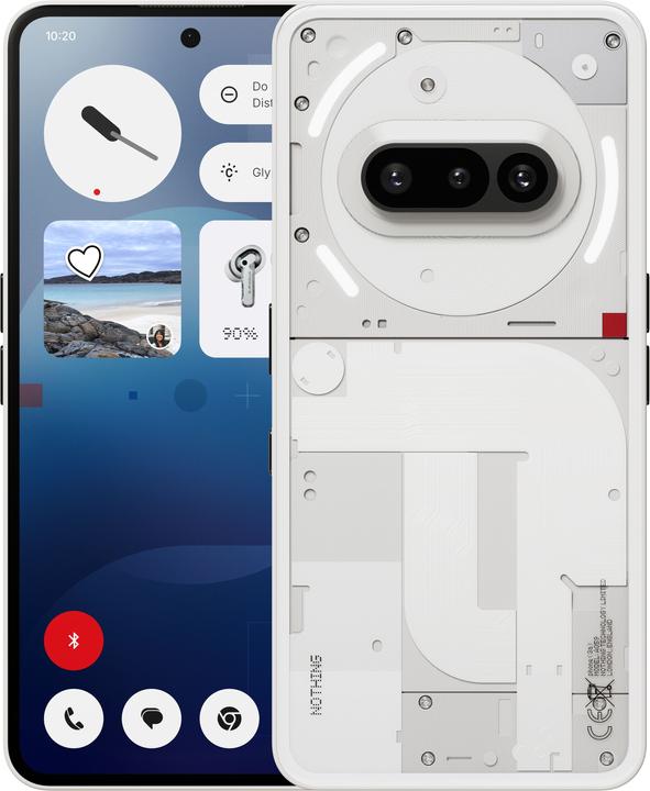 Produktbild Nothing Phone (3a) (256 GB, White, 6.77", Dual SIM, 50 Mpx, 5G)