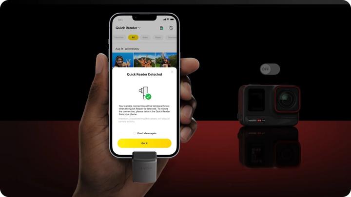 Actual product image Insta360 Quick Reader (CINSAAXC) (Ace)