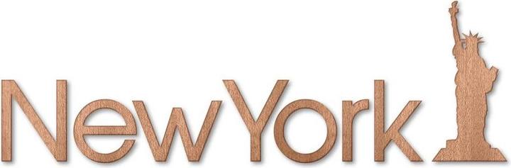 Produktbild Trenddeko Schriftzug New York mit Freiheitsstatue (131 x 40 cm)