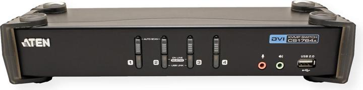 Actual product image Aten CS1764A, 4 Port KVM Switch, 2x USB, DVI