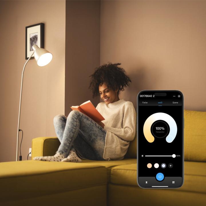 Immagine prodotto Hama Lampada LED intelligente, Matter, E27, retrò, filamento ST64, RGBW, dimmerabile, con app (E27, 4.90 W, 470 lm, 1 x, F)