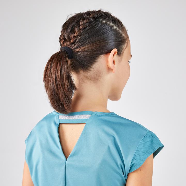 Actual product image Artengo Tennis-Shirt Mädchen TTS Soft türkis (6, 7, 8)