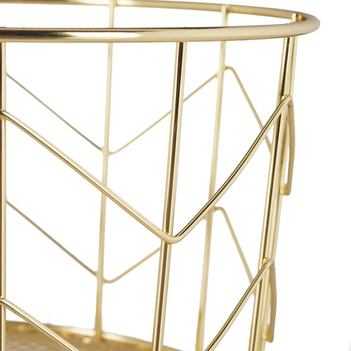 Actual product image Relaxdays Round Wire Mesh Basket (1 x, 22 x 22 x 12.5 cm)