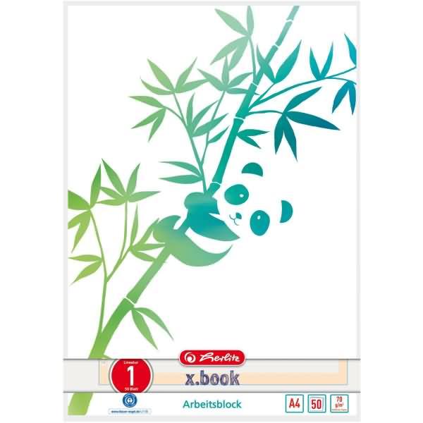 Produktbild Herlitz GREENline Notizbuch 50 Blätter (A4, Liniert, Weicher Einband)