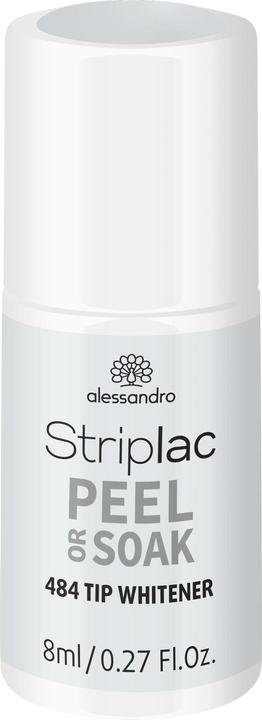 Alessandro Striplac Peel or Soak Tip Whitener 8 ml (484 Tip Whitener, Abziehbarer Nagellack)