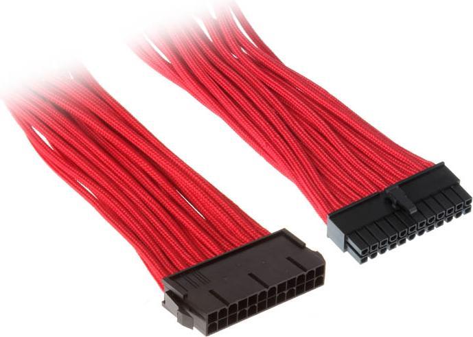 Actual product image Silverstone ATX Extension 24-24Pin red