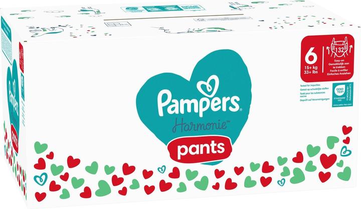 Immagine prodotto Pampers Harmonie Pants (Dimensione 6, Pacco mensile, 132 Pezzo/i)