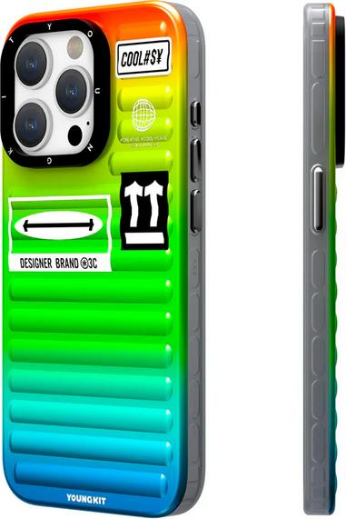 Produktbild Youngkit Hülle Color-Gradient Luggage-Inspired Case /orange (Apple iPhone 15)