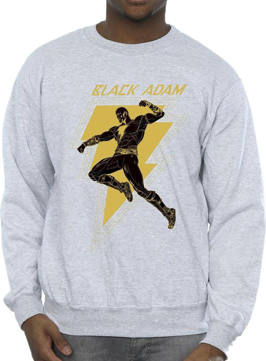 Image du produit Mens Black Adam Golden Bolt Chest Cotton Sweatshirt (XXL)