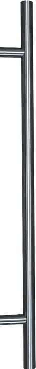 Actual product image Marchesi Door handle 4801 - straight, 730 mm, LA 520 mm, satin stainless steel (Door handle)
