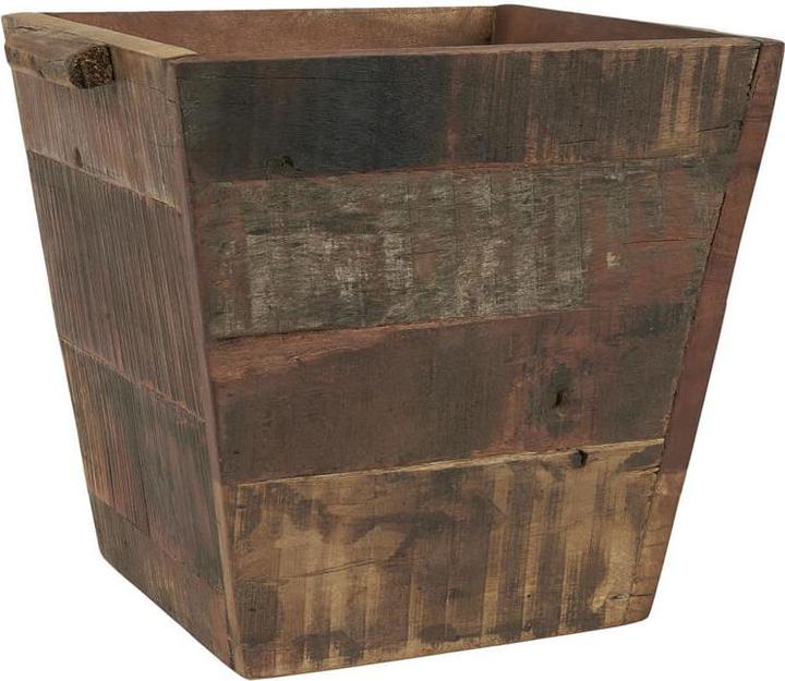 Ib Laursen Holz Übertopf UNIKA mit Henkel (27.50 cm)