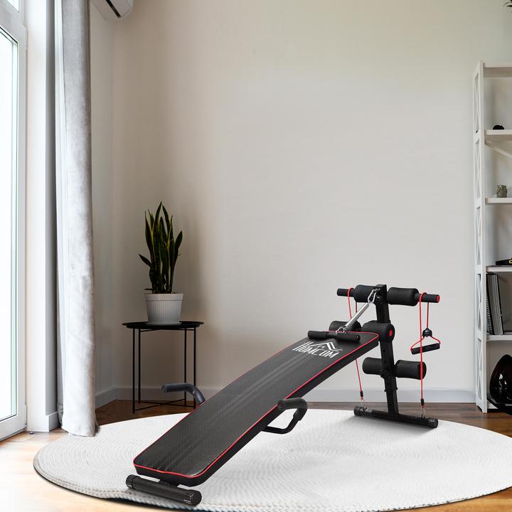 Produktbild Homcom Sit-Up-Bank mit Widerstandsbänder