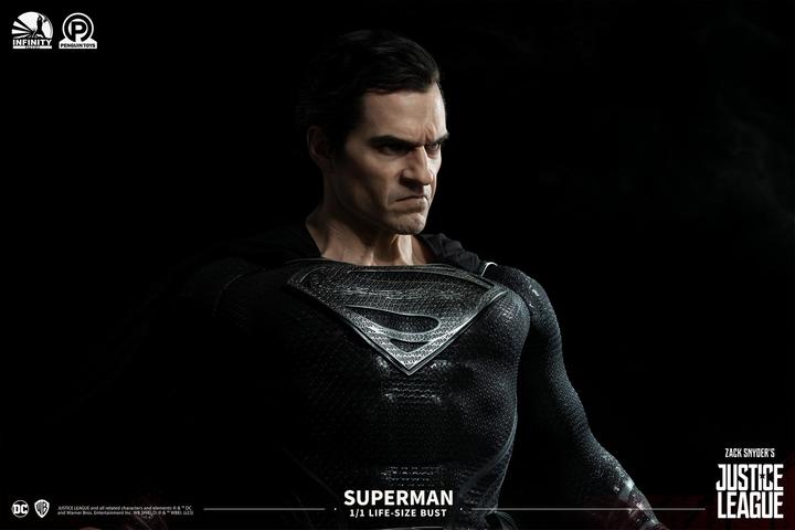 Produktbild Infinity Studios Snyder's Justice League "Superman - Black Version" 1/1 Lifesize Büste