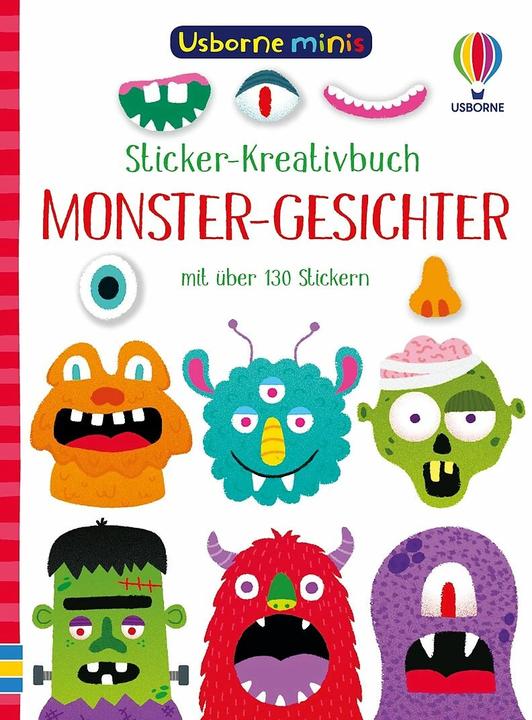 Produktbild Usborne Minis - Sticker-Kreativbuch: Monster-Gesichter