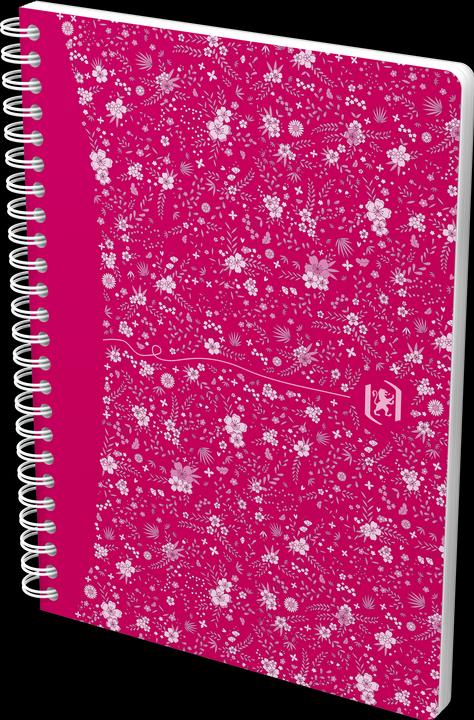 Actual product image Oxford FORME FLORAL - Spiral book (A5, Checked, Hardcover)