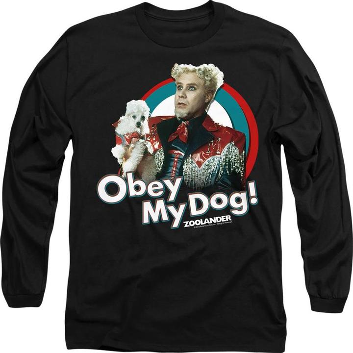 Actual product image Zoolander Unisex Adult Obey My Dog T-Shirt (XXL)