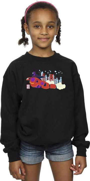 Actual product image Disney Girls Big Hero 6 Baymax Hiro Bridge Sweatshirt (128)