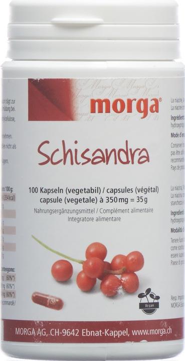 Actual product image Morga Schisandra Vegicaps (100 Piece, Capsules, 63 g)