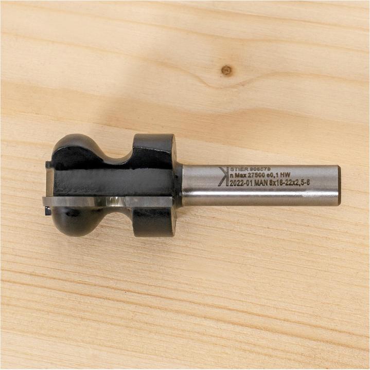 Actual product image Stier Handle moulding cutter HW 8 mm diameter 22-16 R2.5/6