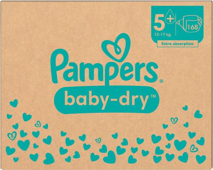 Produktbild Pampers Baby-Dry (Gr. 5+, Monatsbox, 168 Stück)