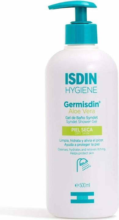 Actual product image Isdin Germisdin Aloe Vera Bath Gel Soap Free 500ml (Soap, 500 ml)