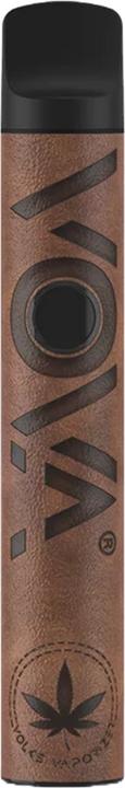 VOVA Portable Dry Herb Vaporiser Brown Leather