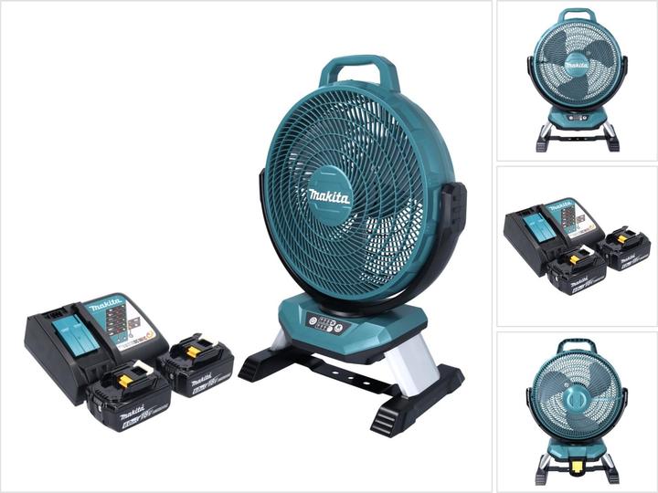 Makita DCF 301 RG Akku Ventilator Lüfter 18 V 33 cm + 2x Akku 6,0 Ah + Ladegerät