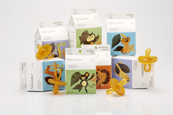 Actual product image Natursutten Organic Pacifier Round Shield Jaw Fit S 0-6 months (1 x, up to 6 M.)