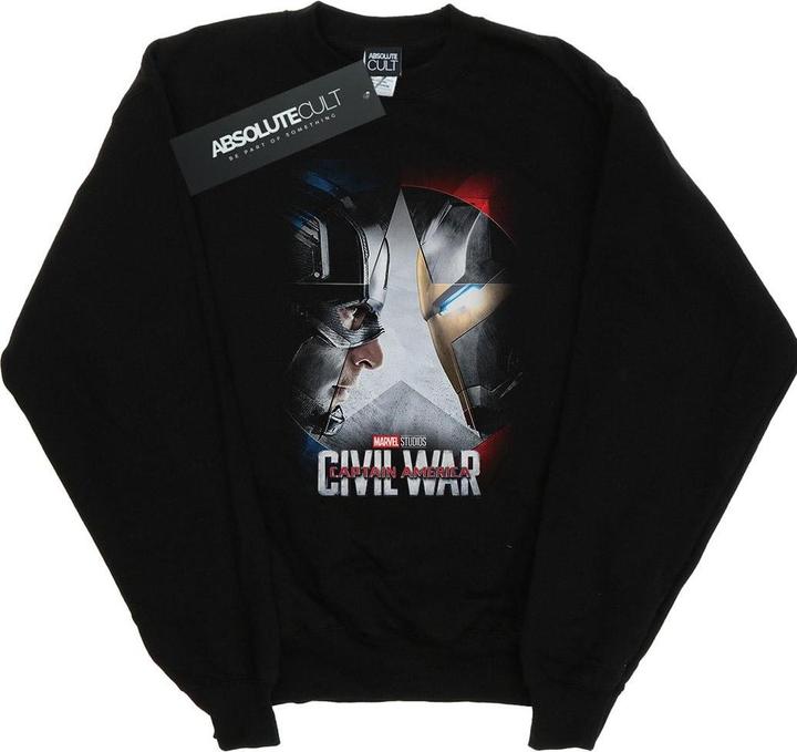 Actual product image Marvel Mens Captain America Civil War Poster Sweatshirt (XL)