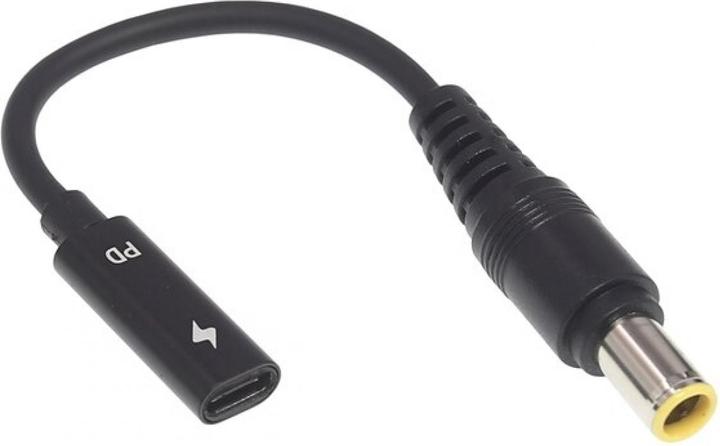 Actual product image PowerGuard USB-C to Lenovo IBM Thinkpad Adapter round plug (7.9 x 5.4mm) (90 W)