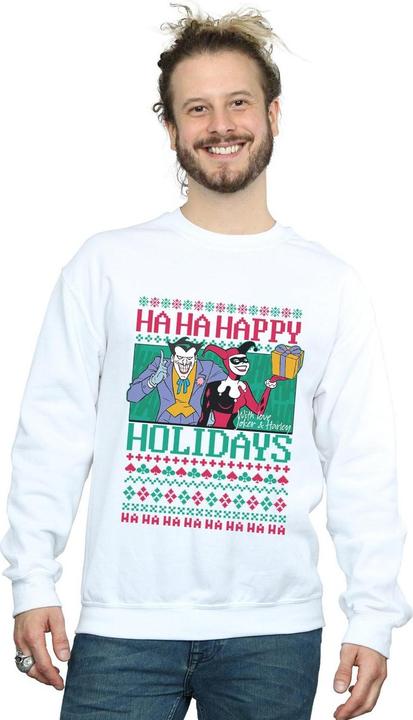 Image du produit Mens Joker And Harley Quinn Ha Ha Happy Holidays Cotton Sweatshirt (4XL)