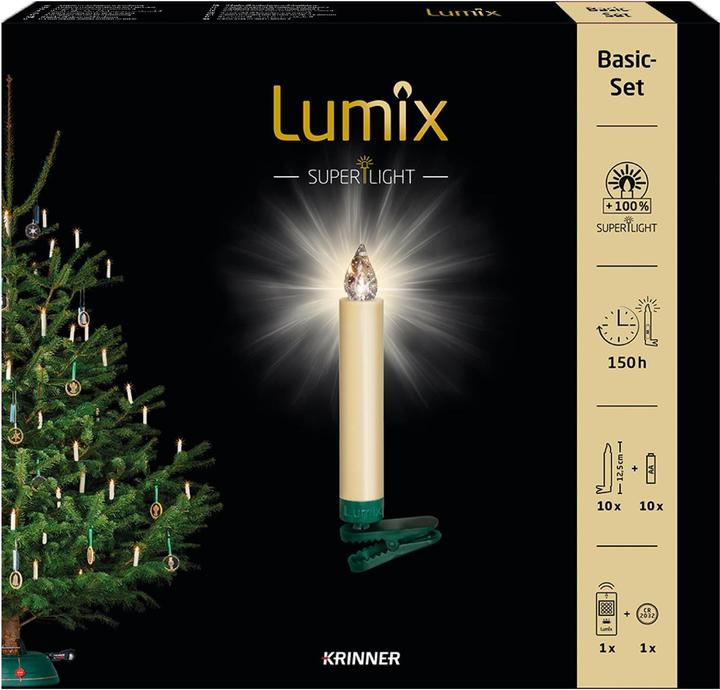 Actual product image Krinner LED Christmas tree candle Superlight Starter Set (10 x)