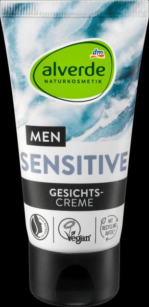 Produktbild dm alverde MEN Sensitive Nature Gesichtscreme (24h Creme)