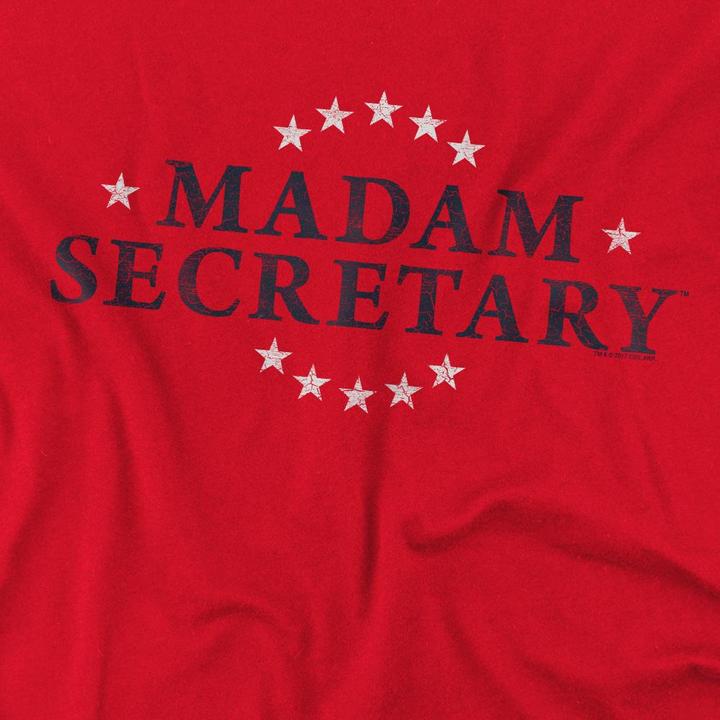 Actual product image Madam Secretary Mens Distressed Logo T-Shirt (XXL)