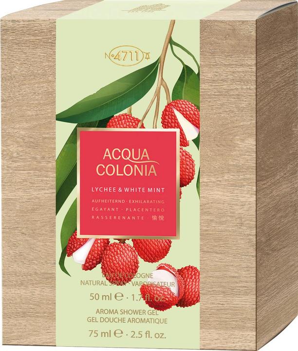Actual product image Acqua Colonia 4711 Acqua Colonia Lychee & White Mint Set (Eau de toilette, 125 ml)