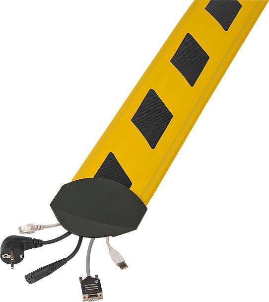 Actual product image Serpa 5.01002.1003 Cable bridge "Security" 1,5m, yellow/black (Cable bridge, 150 cm)
