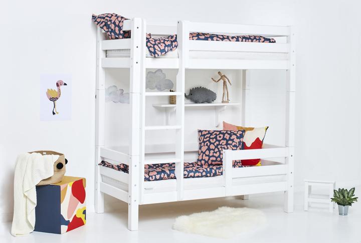 Produktbild Hoppekids ECO Luxury Hoch-Etagenbett in 70 x 160 cm mit Rausfallschutz und gerader Leiter (70 x 160 cm)