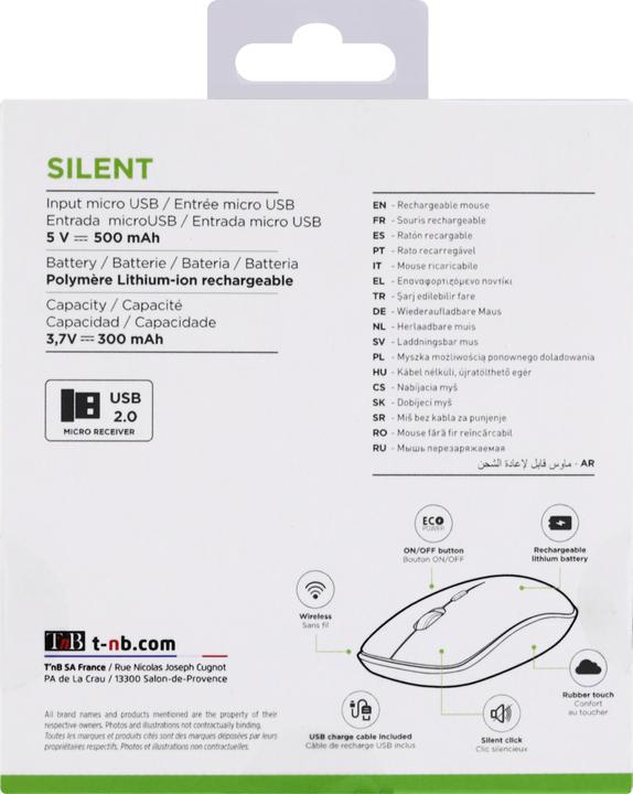 Actual product image T'nB Souris sans fil Rubby (Noir) (Wireless)