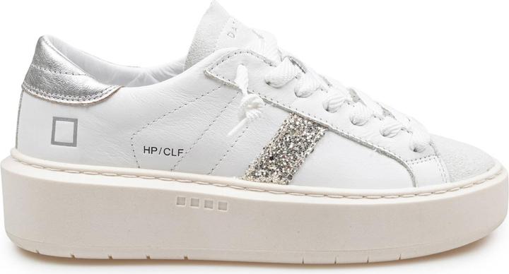 D.a.t.e. D.a.t.e hill low leather sneakers color white/silver