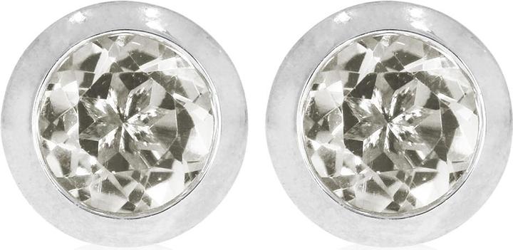 Produktbild Xen Solitär-Ohrstecker mit Weisstopas ca. 2,1 ct. (925 Sterling Silber)