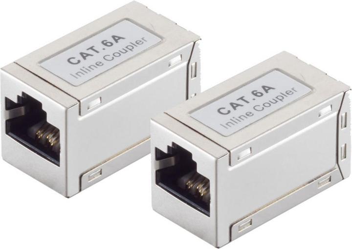 Actual product image Shiverpeaks S/CONN maximum connectivity Adapter Modular Patch Connector-cat. 6A Cable Connector Double Socket
