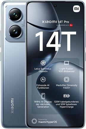 Xiaomi 14T Pro 12/1TB 5G blue EU (1000 GB, Titan Blue, Dual SIM, 5G)