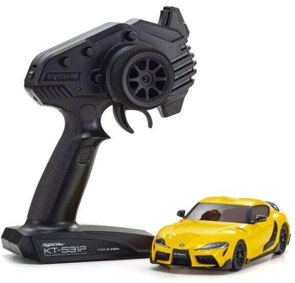 Immagine prodotto Kyosho Mini-Z MA-020 Toyota GR Supra TRD, giallo AWD, 1:27, pronto all'uso (RTR pronto all'uso)