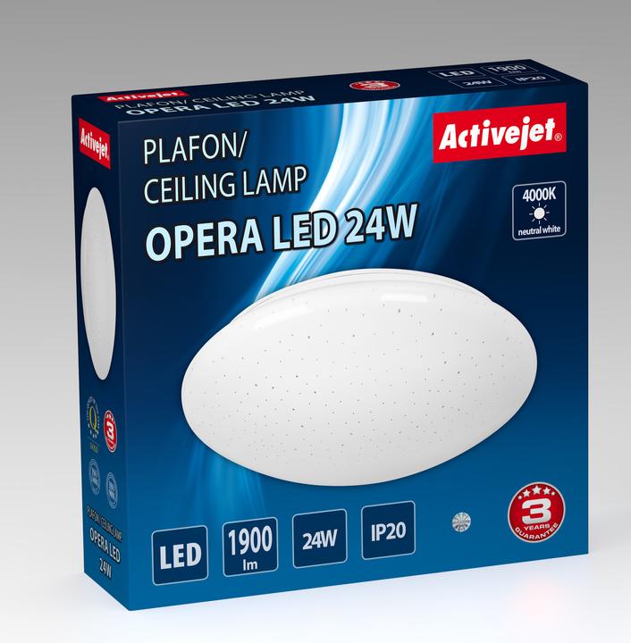 Actual product image Activejet AJE-OPERA Ceiling Lighting Non Replaceable Bulb(s) LED A++ (1900 lm)