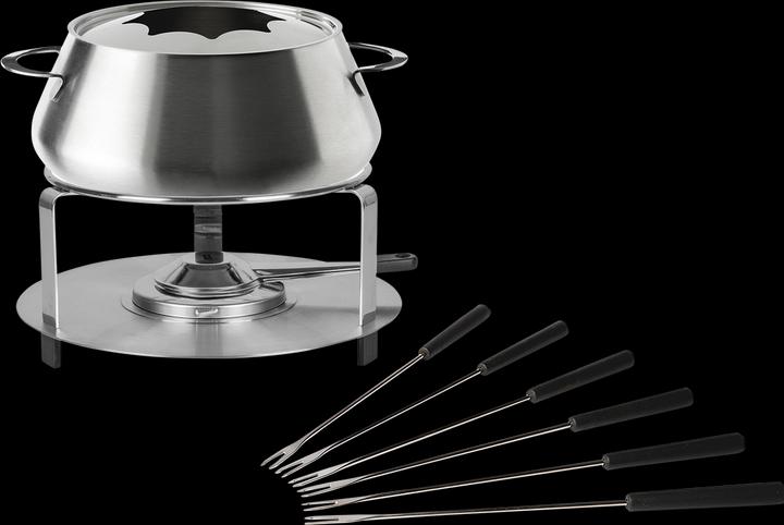 Actual product image Stöckli Fondue Set silver coloured (Fondue Bourguignonne, Chinoise Fondue)