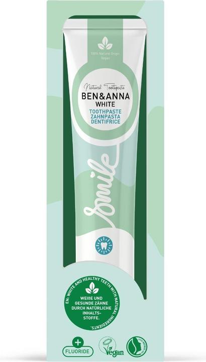 Produktbild Ben & Anna BEN&ANNA Natural Toothpaste naturalna pasta do zębów White Aloes 75ml (75 ml)